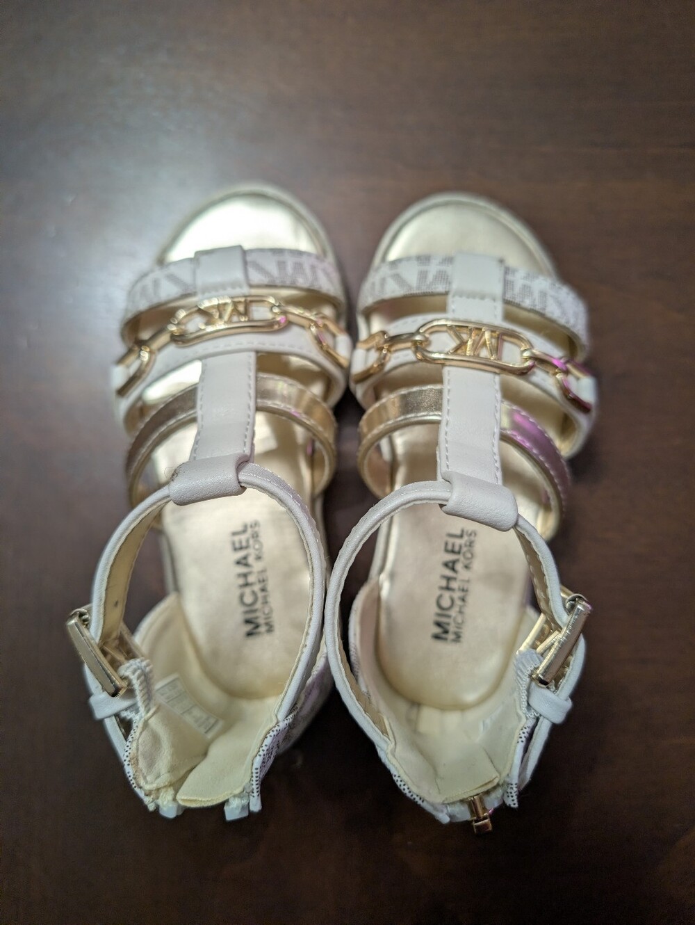 Michael Kors Kids Brandy Johanne Sandals Size 7 - Picture 2 of 8